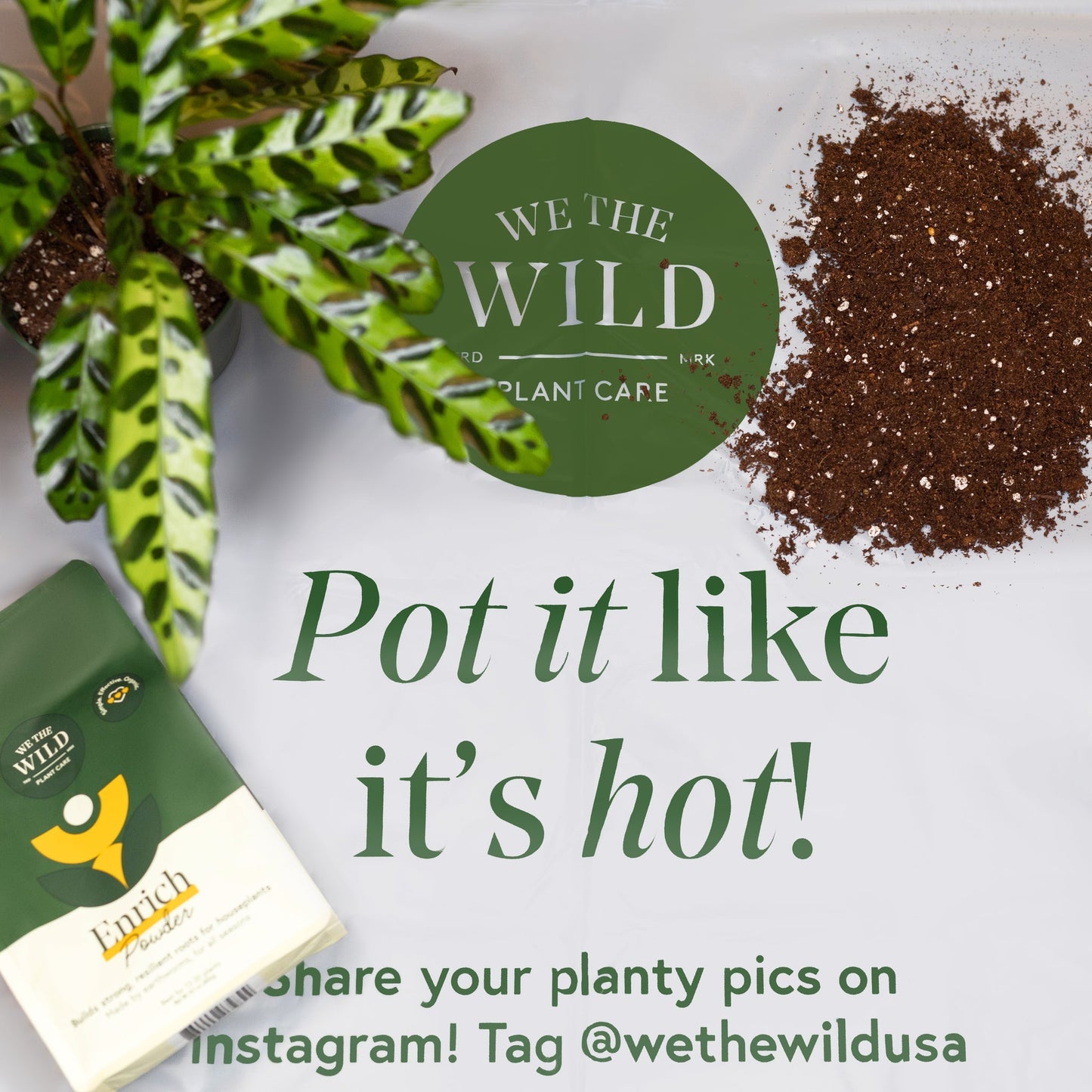We The Wild Plant Care Organic Repotting Mat x 2 Pack - Cutprice Online
