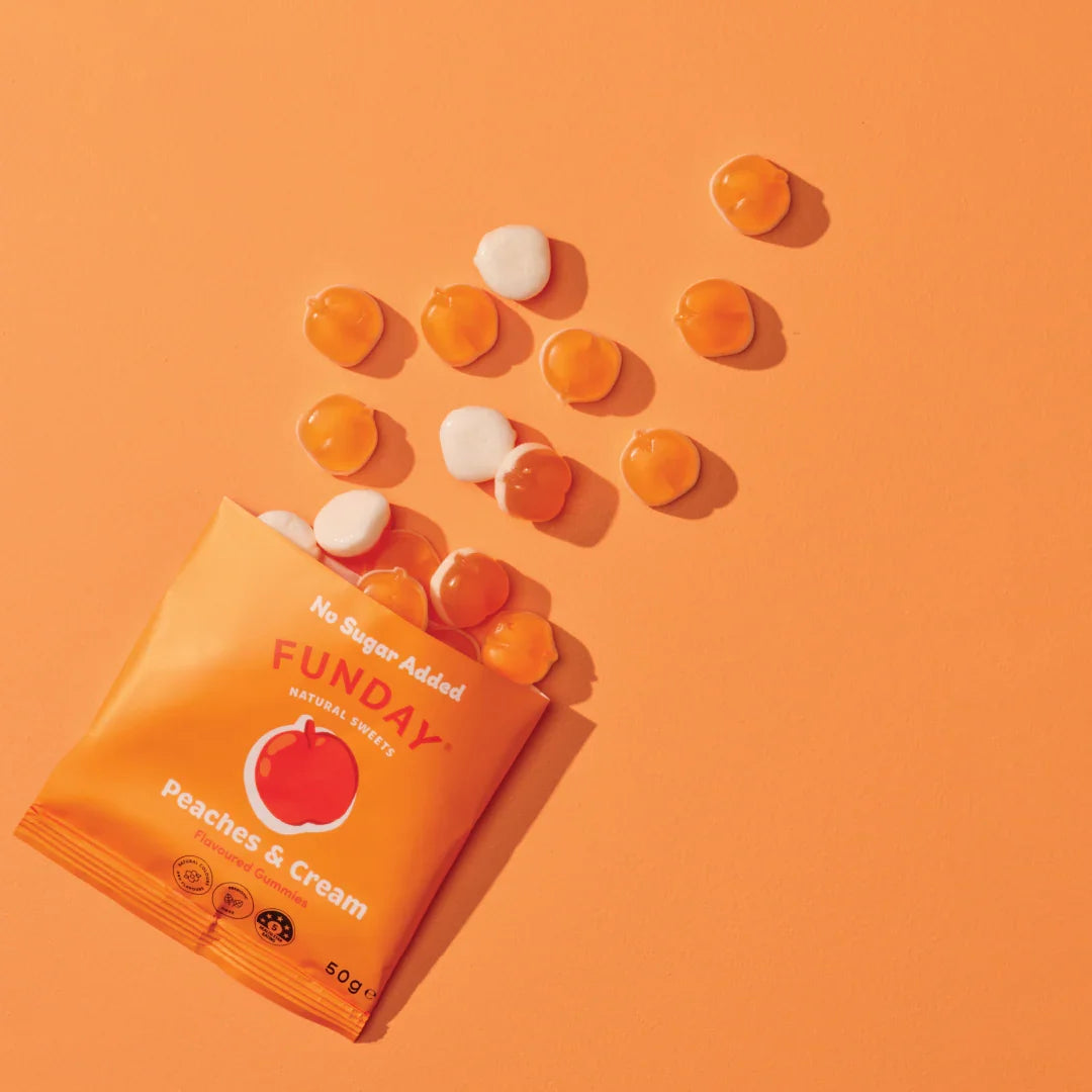 FUNDAY Peaches & Cream Gummies 50g