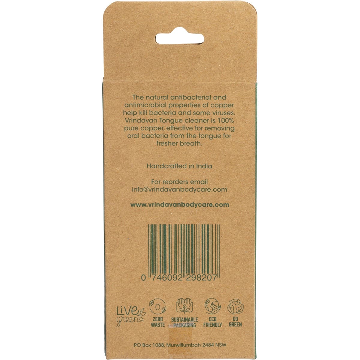 Vrindavan Tongue Cleaner Copper - Cutprice Online