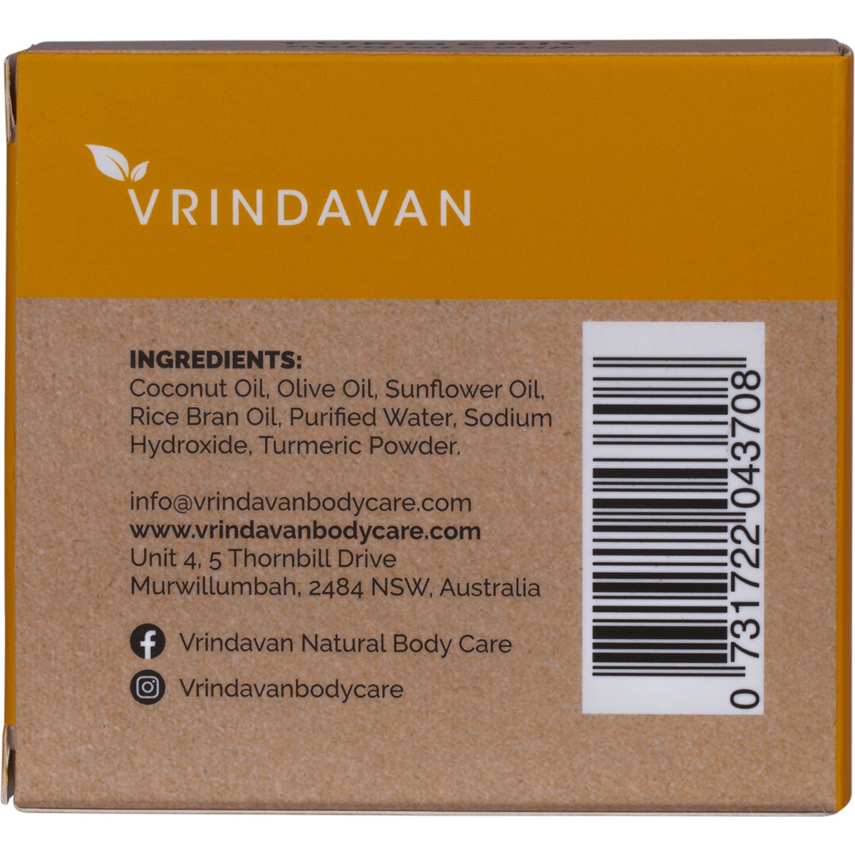 Vrindavan Turmeric Soap 110g - Cutprice Online