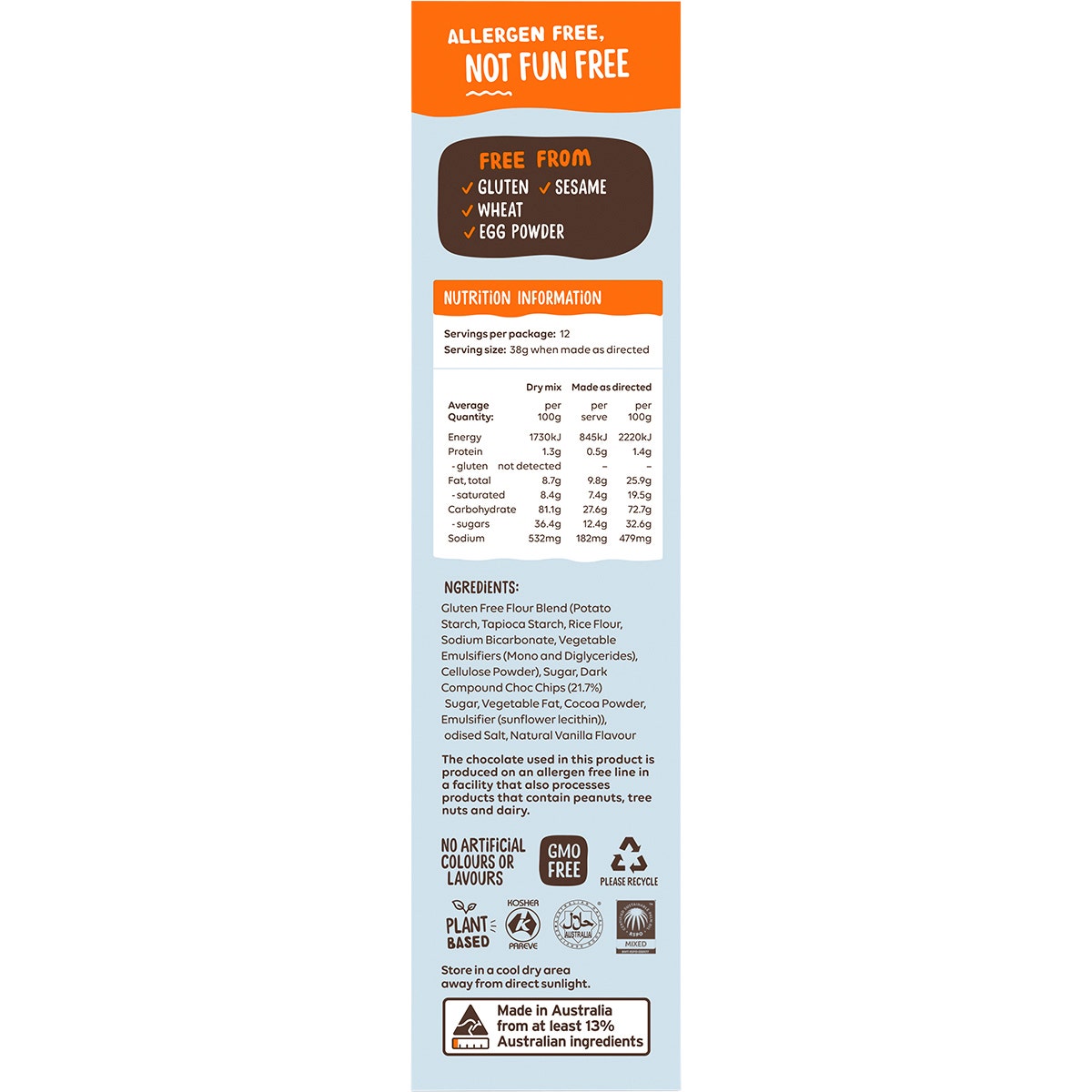 Well & Good Chocolate Chip Cookie Mix 400g - Cutprice Online