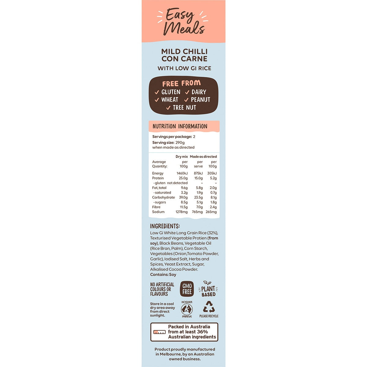 Well & Good Mild Chilli Con Carne with Low GI Rice 120g - Cutprice Online