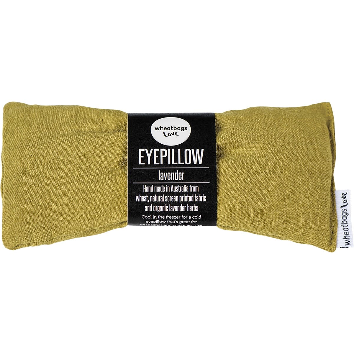 Wheatbags Love Eyepillow Luxe Linen Pistachio Lavender Scented - Cutprice Online
