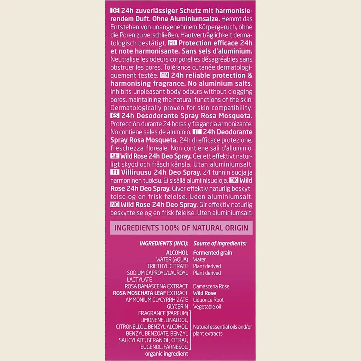 WELEDA 24h Deo Spray Wild Rose - 100ml WELEDA