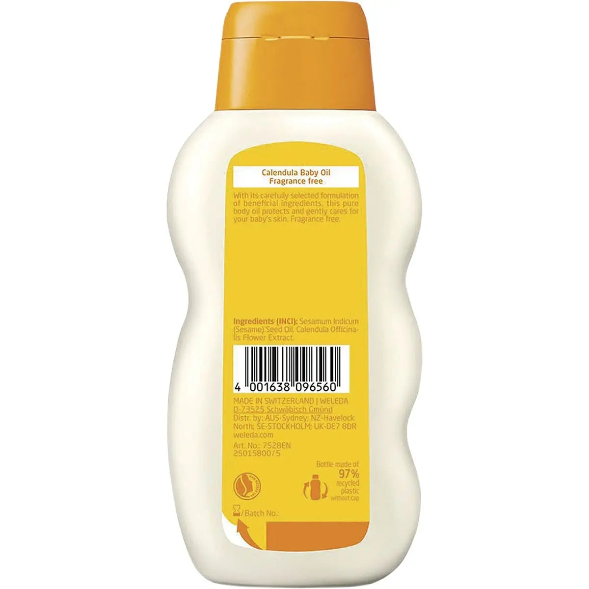 WELEDA Calendula Baby Oil Fragrance Free 200ml WELEDA