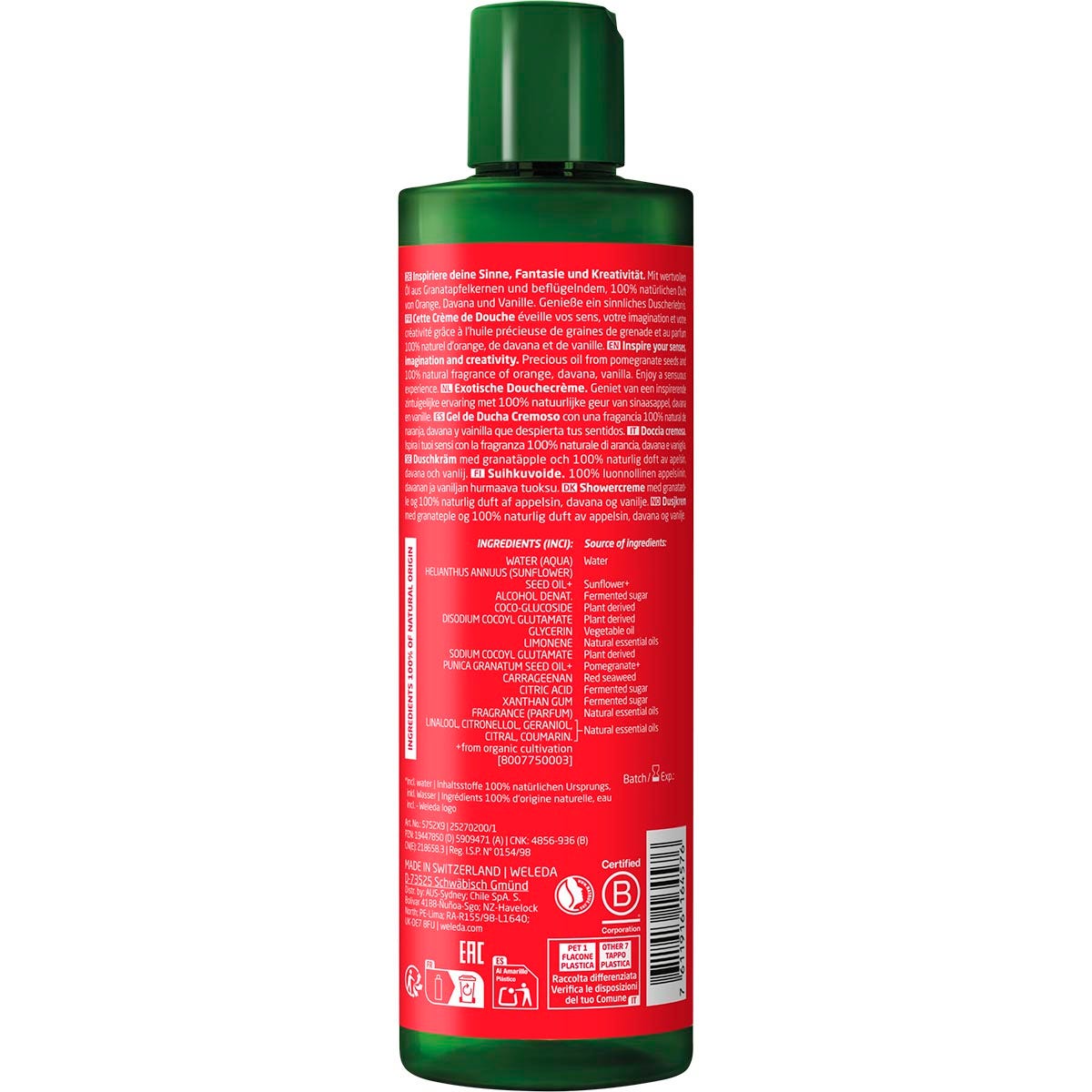 Weleda Shower Cream Inspire Sensual Pomegranate 400ml - Cutprice Online