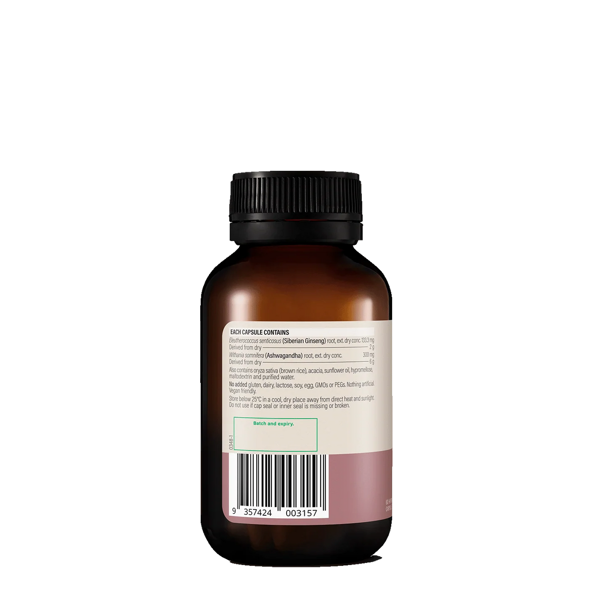 Wanderlust Ashwagandha + Energy 60 Capsules