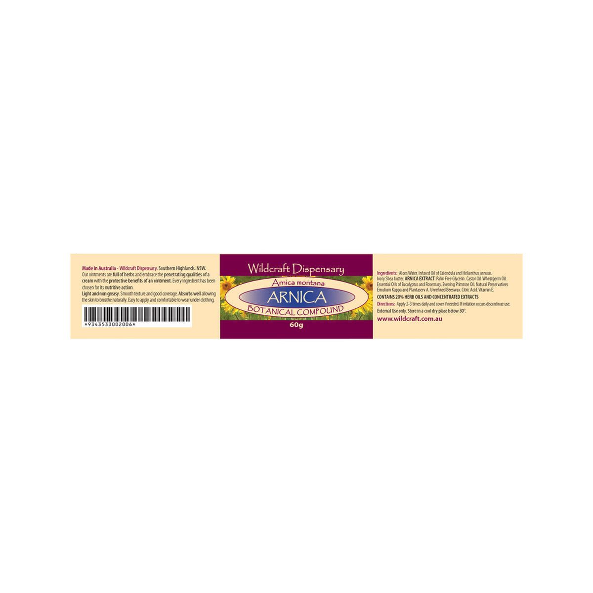 Wildcraft Dispensary Arnica Herbal Ointment 60g - Cutprice Online