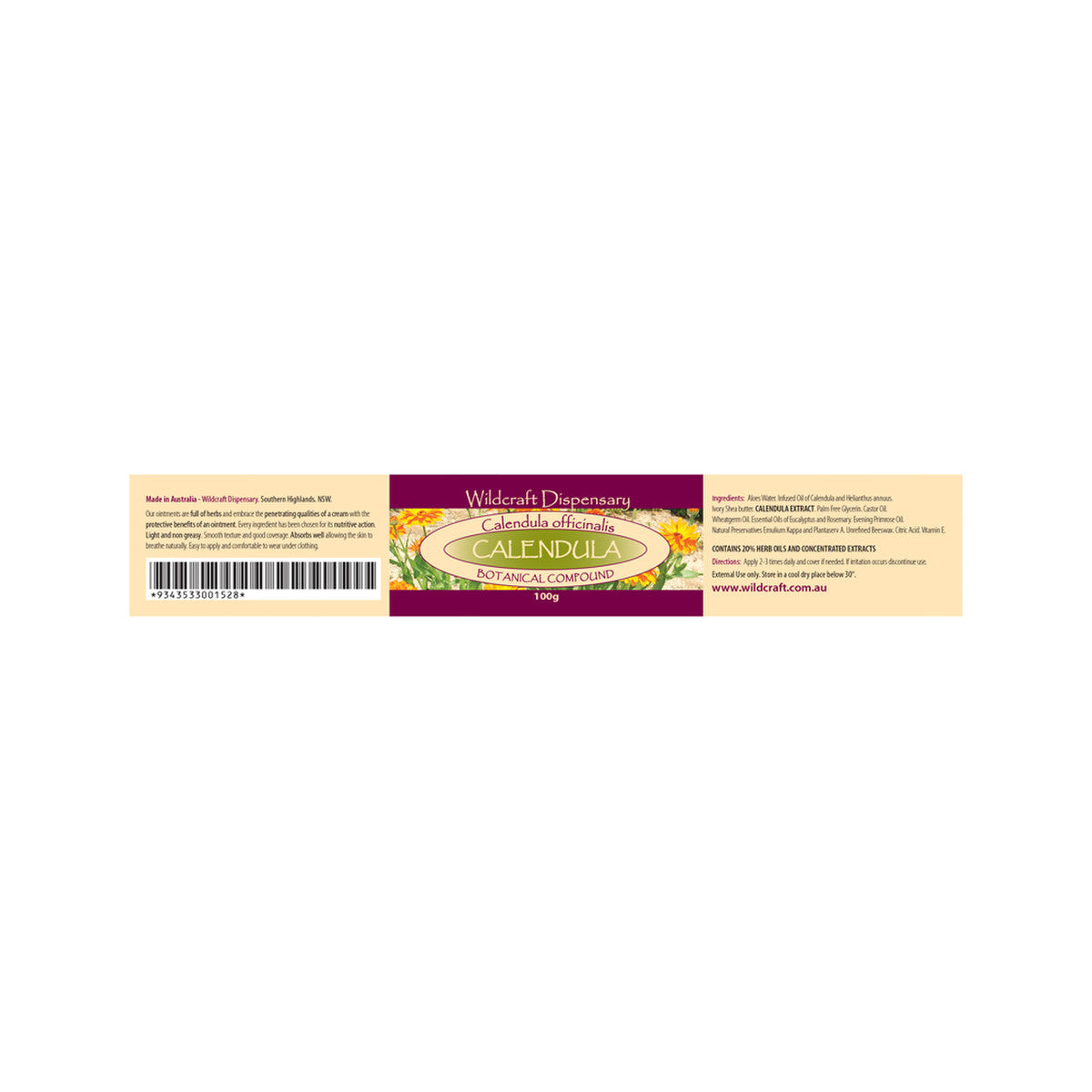 Wildcraft Dispensary Calendula Herbal Ointment 100g - Cutprice Online