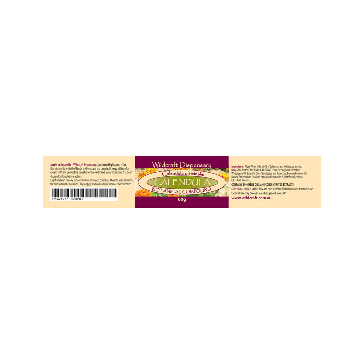 Wildcraft Dispensary Calendula Herbal Ointment 60g - Cutprice Online