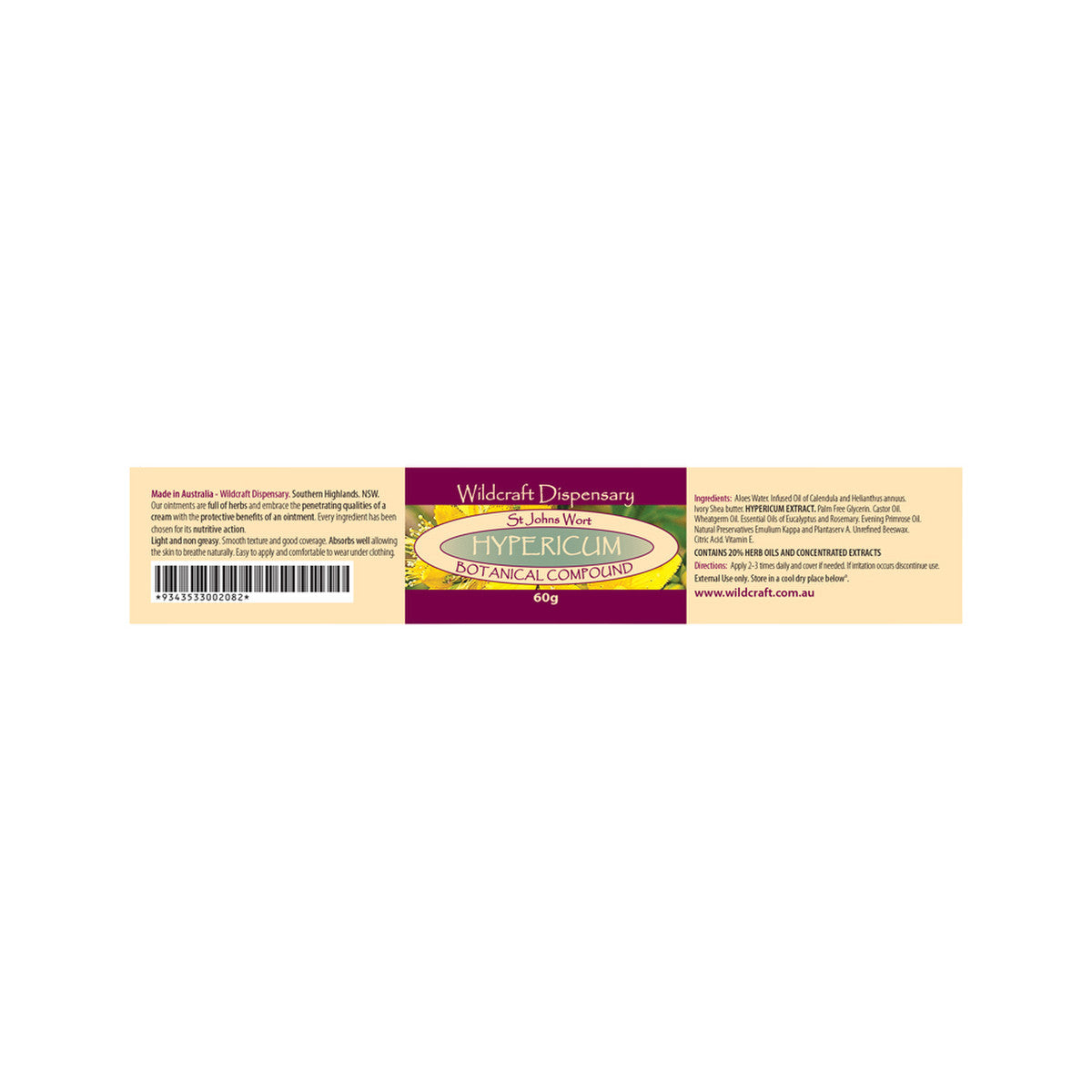 Wildcraft Dispensary Hypericum Herbal Ointment 60g - Cutprice Online