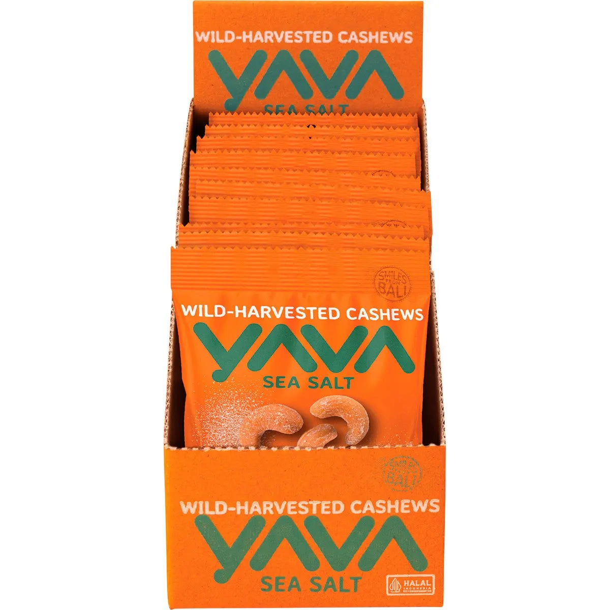 YAVA Wild-Harvested Cashews Sea Salt 10x35g YAVA
