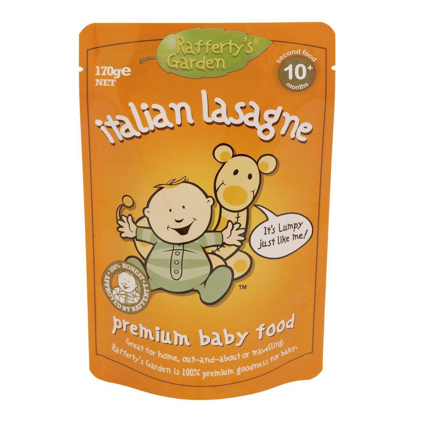 Raffertys Garden Italian Lasagne Premium Baby Food 10 months+ 170g - Cutprice Online