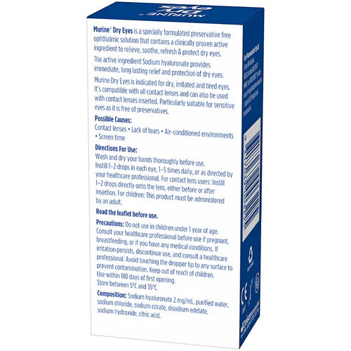 MURINE DRY EYE DROPS 10ML