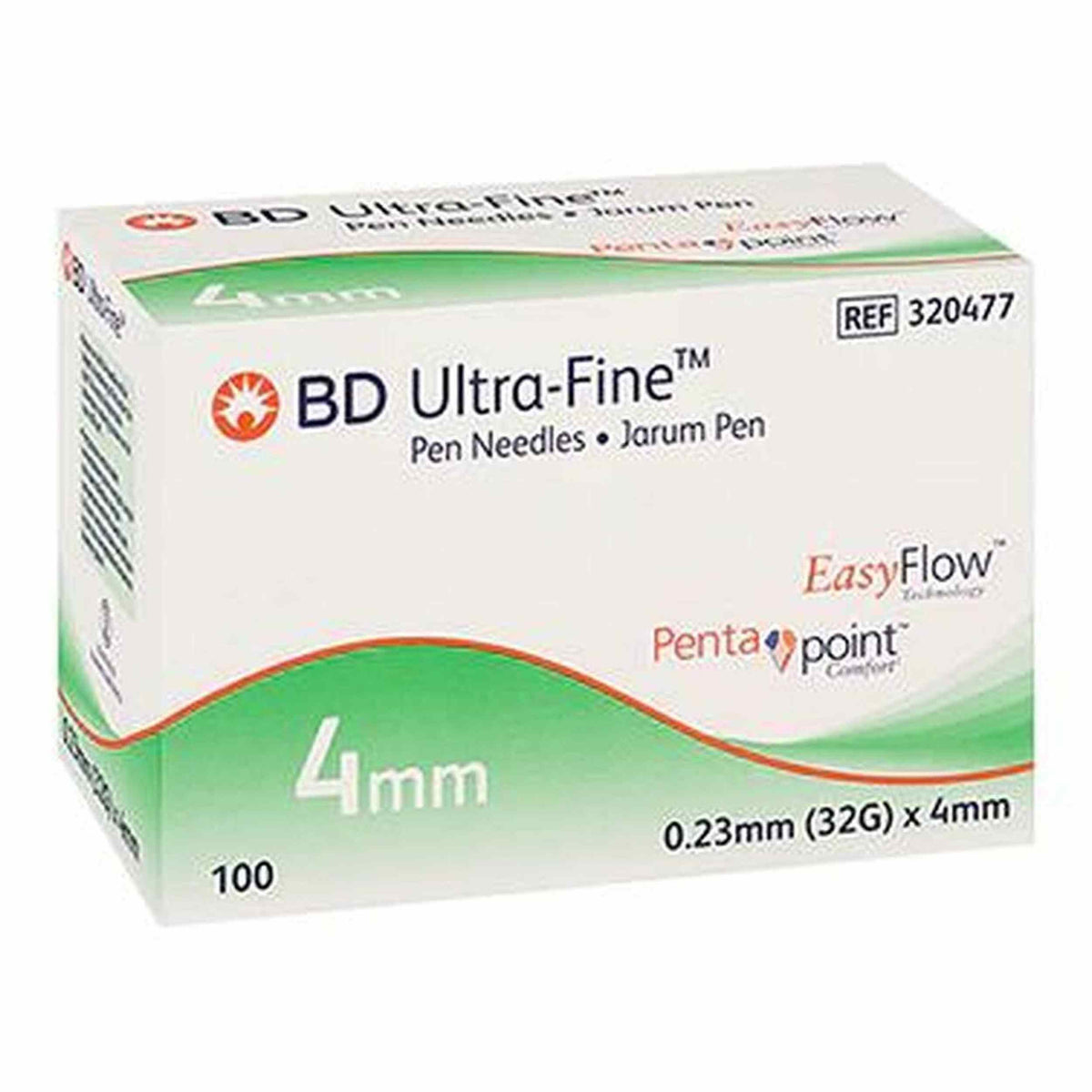 Embecta BD Ultra Fine Pen Needle 32g X 4mm 100 Needles