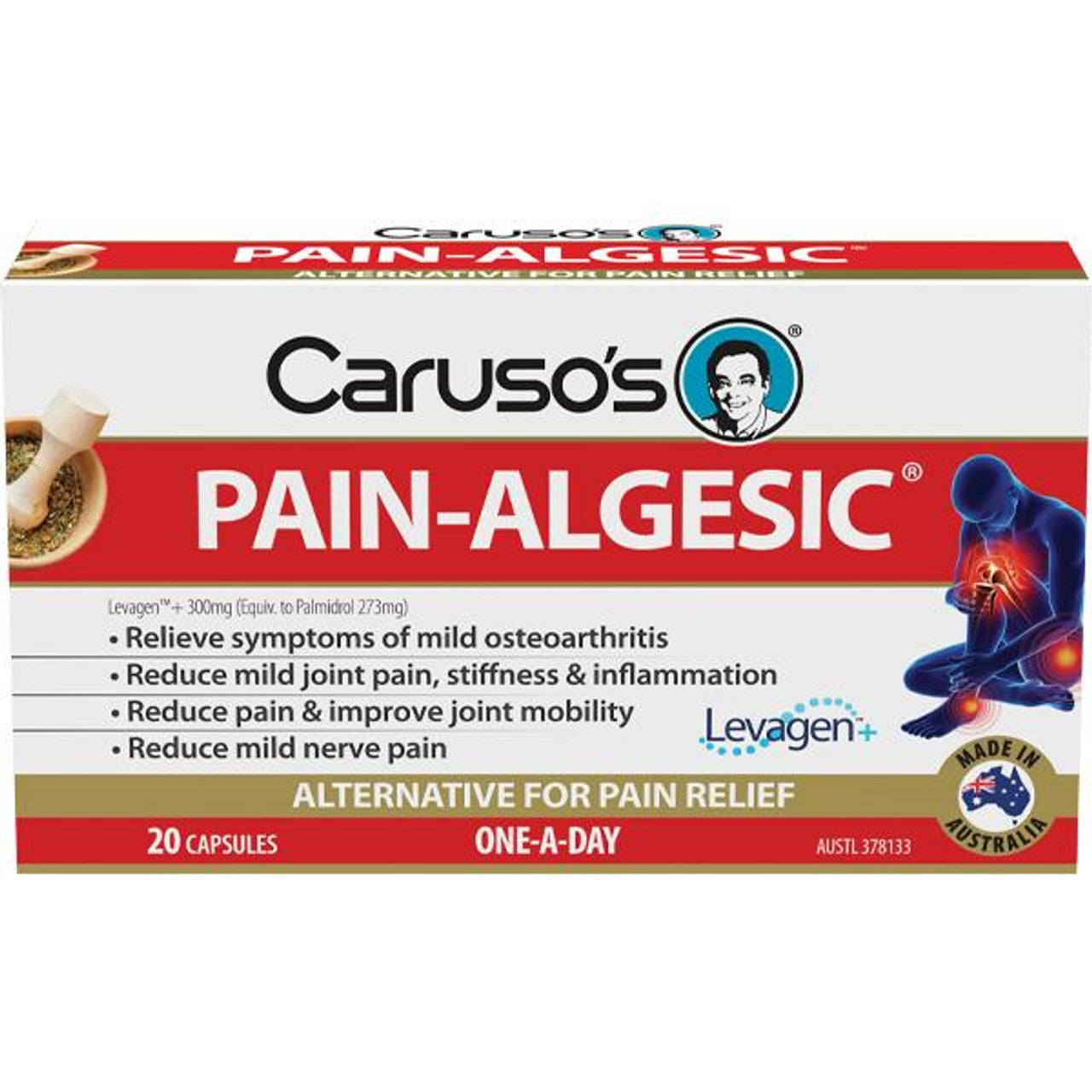 Caruso's Natural Health Painalgesic for Joints 20 Capsules - Cutprice Online