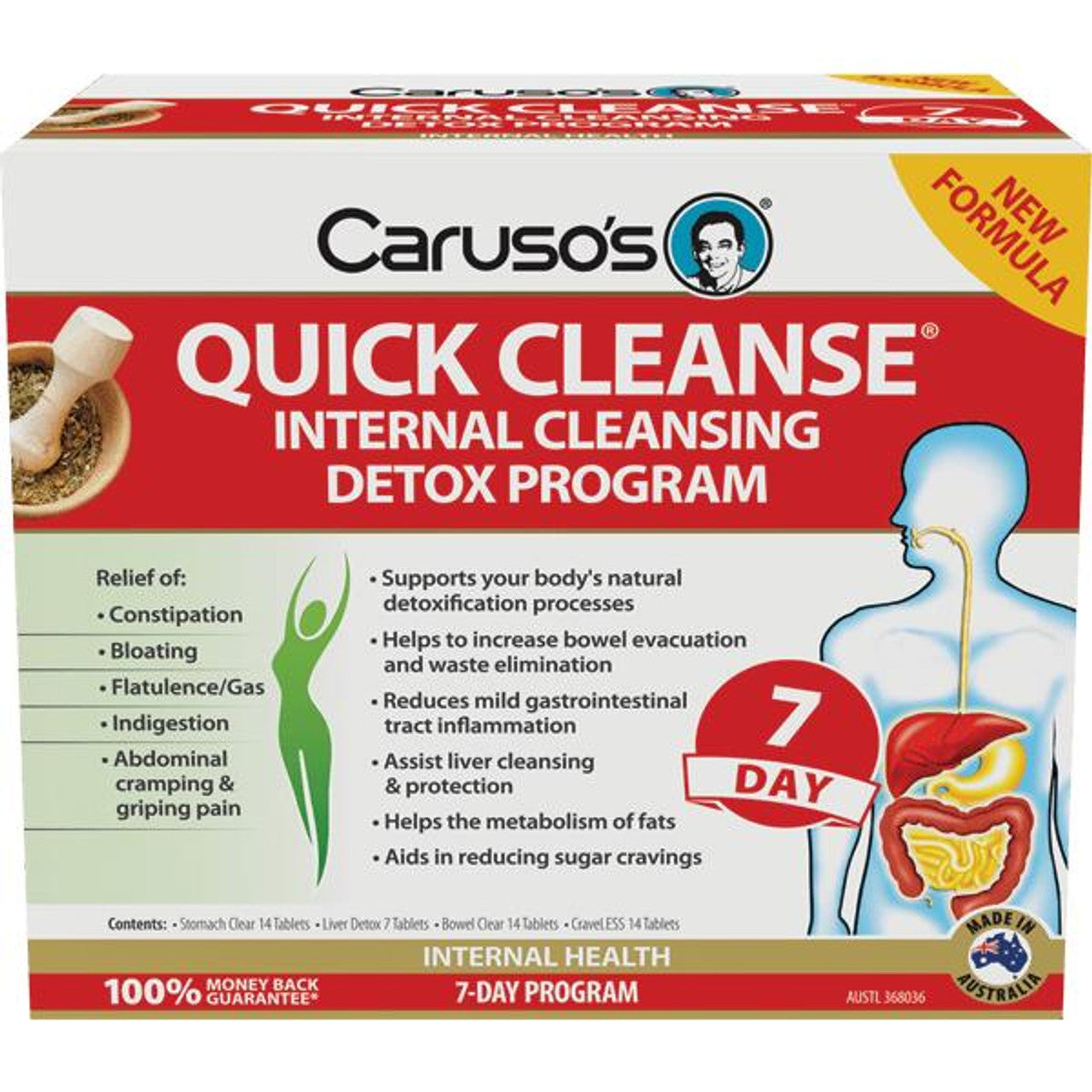 Caruso's Natural Health Quick Cleanse 7 Day Detox Program - Cutprice Online