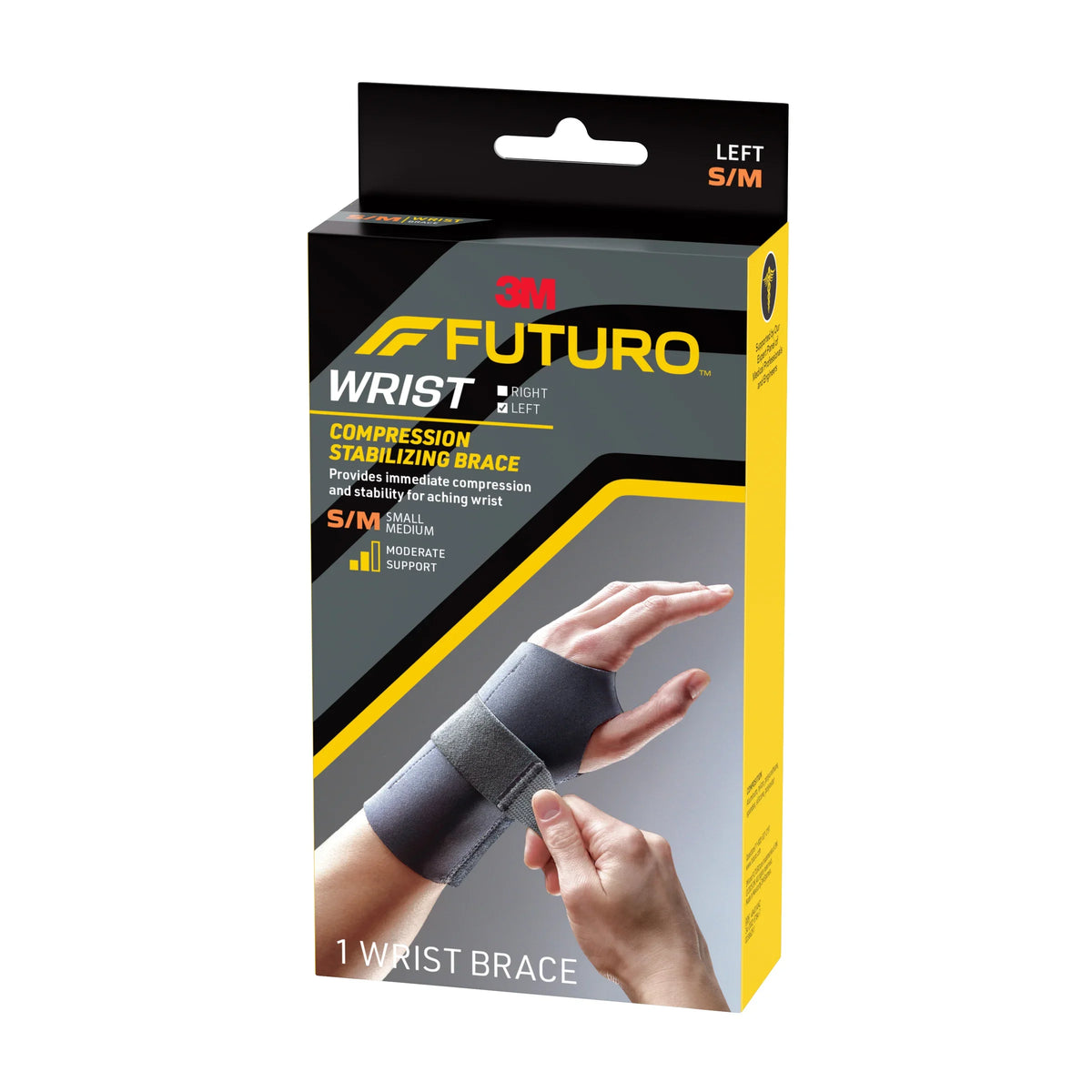 Futuro Compression Stabilising Wrist Brace Left Hand Small Medium