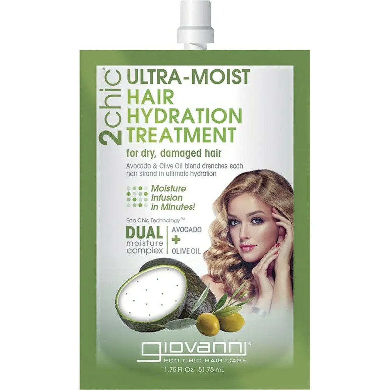 Giovanni Hair Hydration Treatment Ultra-Moist (Dry, Damaged Hair) 51ml GIOVANNI