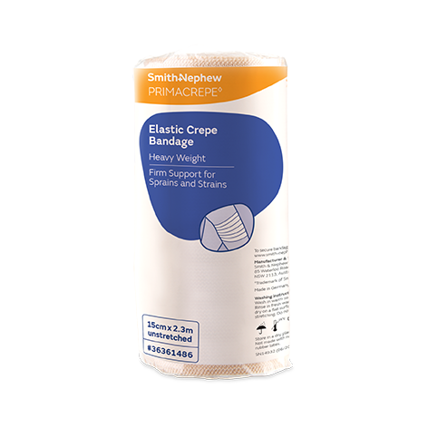 Primacrepe Elastic Crepe Support Bandage Heavy Weight Tan 15cm x 2.3m