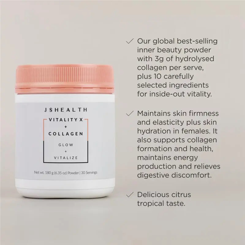 JSHealth Vitality X + Collagen 180g