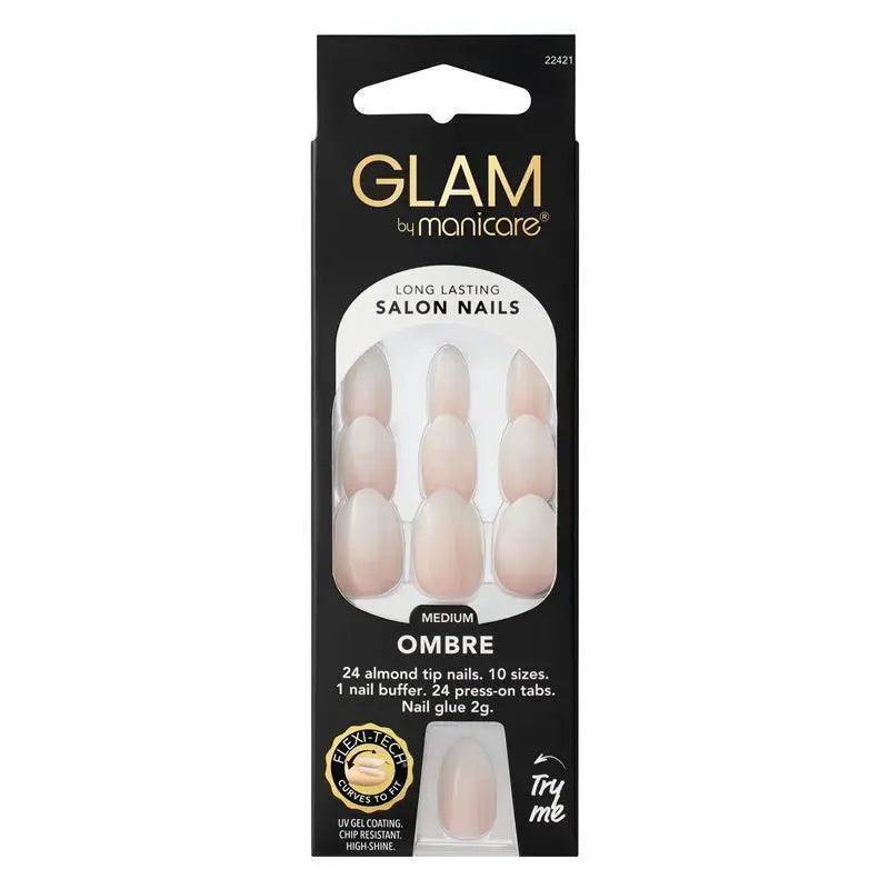 Manicare Glam Nails Med Almond Ombre
