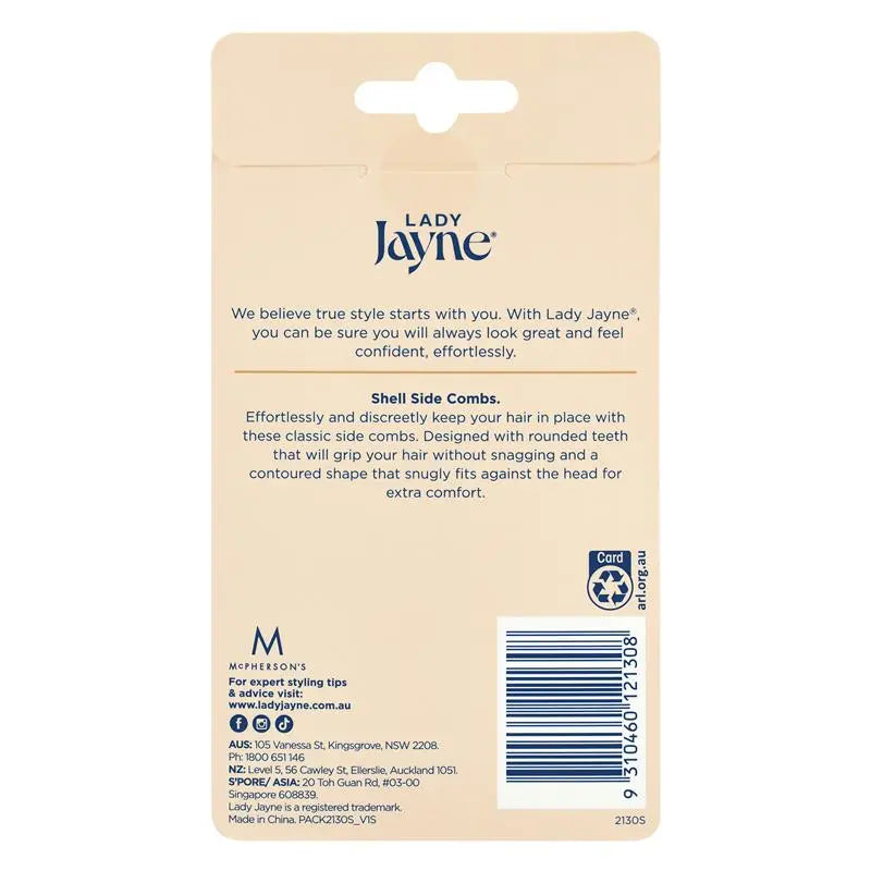 Lady Jayne Sidecomb Med Shl Pk4 Z3