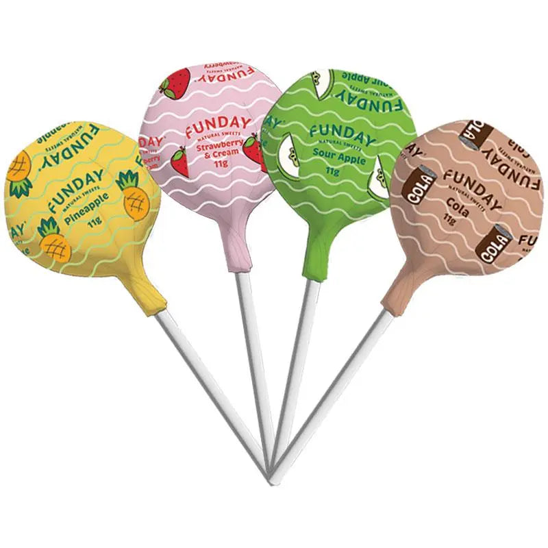FUNDAY Lollipops 11g Assorted Box of 50