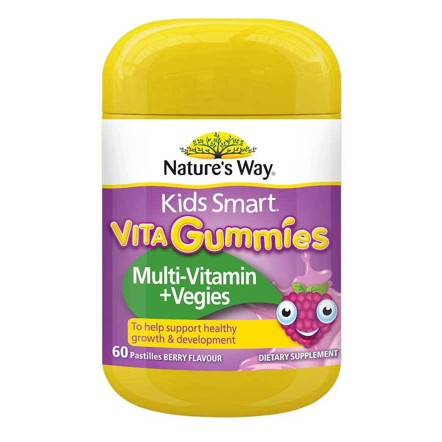 Nature's Way Kids Smart Vita Gummies Multi-Vitamin+ 60 Pastilles