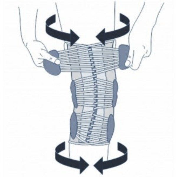 M-BRACE LACED HINGED PATELLA STABILISER KNEE MB41 - Cutprice Online