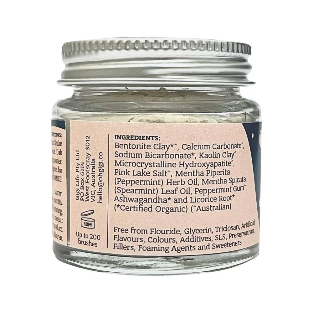 Ohgigi Tooth Powder + Hydroxyapatite Minty Brush 40g - Cutprice Online