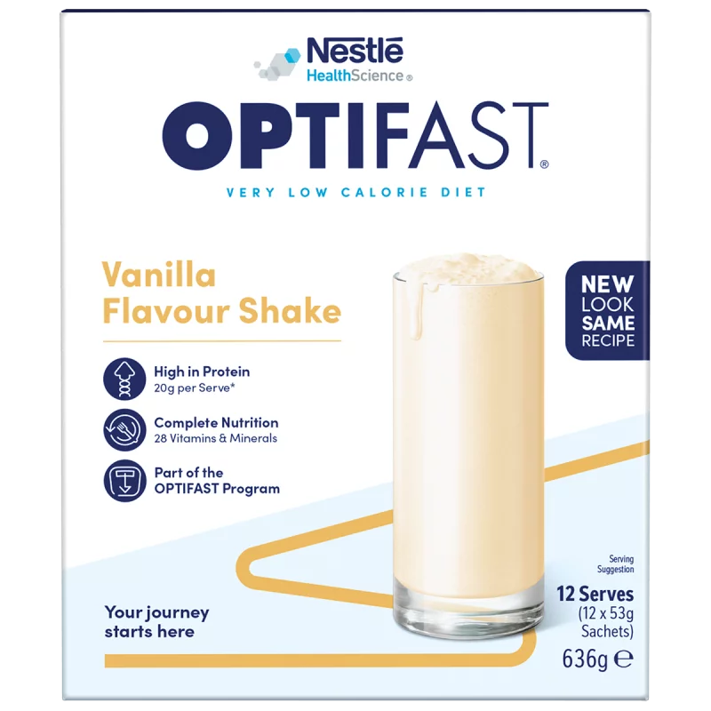 Optifast VLCD Shake Vanilla 12 x 53g - Cutprice Online
