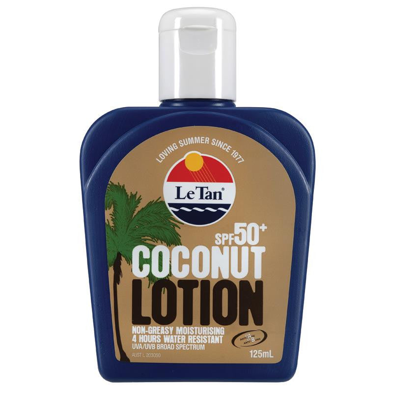 Le Tan SPF 50+ Coconut Sunscreen Lotion 125ml - Cutprice Online