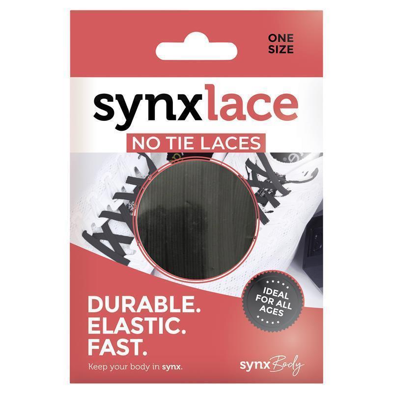 Synxlace No Tie Laces Black - Cutprice Online