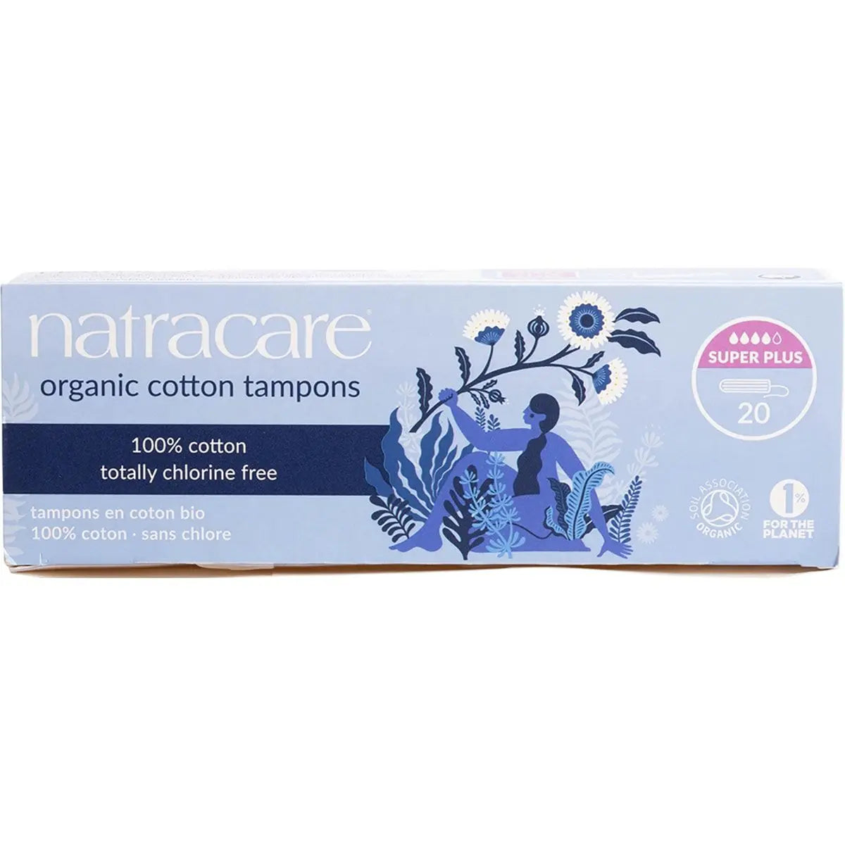 NATRACARE Tampons (Non-Applicator) Super Plus 20 NATRACARE