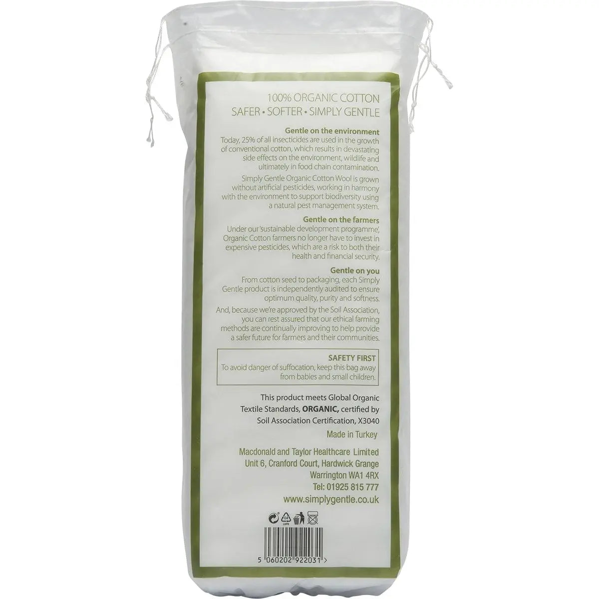 SIMPLY GENTLE ORGANIC Cotton Pleat 100g SIMPLY GENTLE