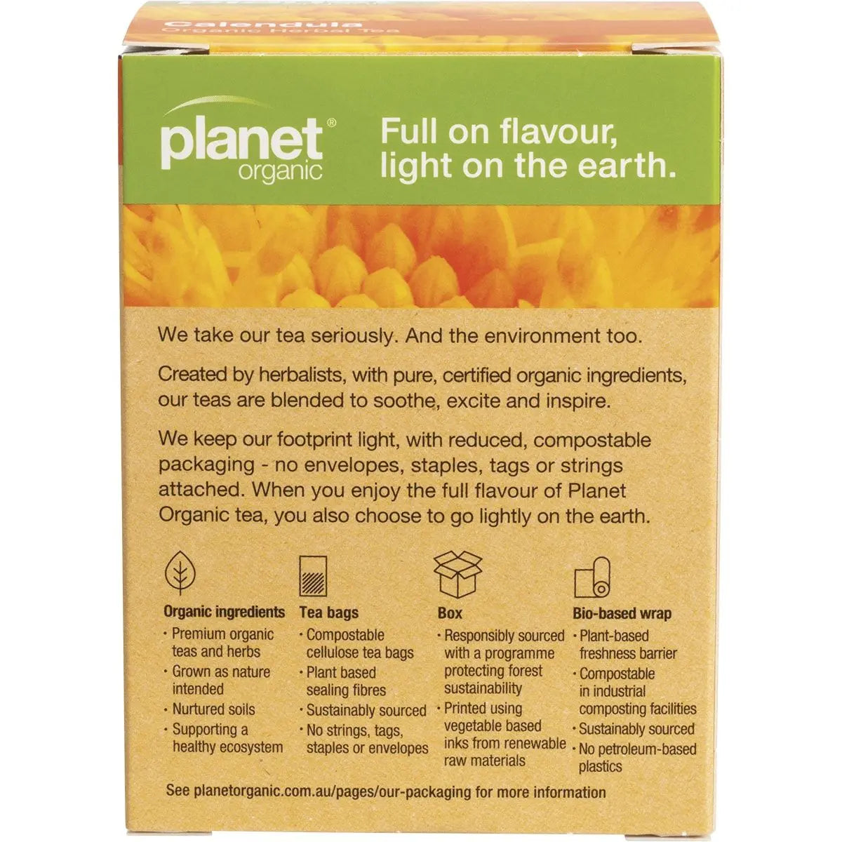 PLANET ORGANIC Herbal Tea Bags Calendula 25 PLANET ORGANIC