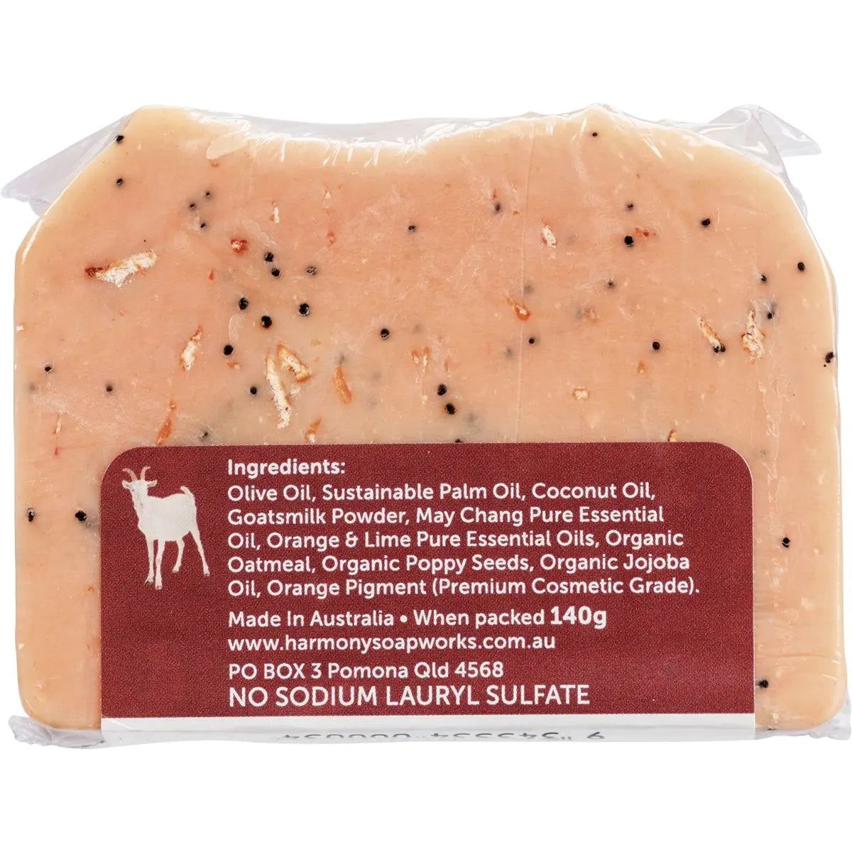 Harmony Soapworks Goat's Milk Soap May Chang Exfoliation 140g HARMONY