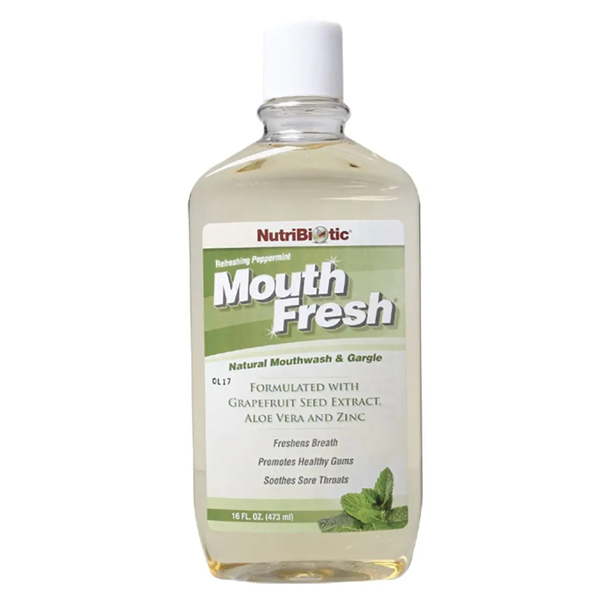 NUTRIBIOTIC Mouthwash Peppermint 473ml NUTRIBIOTIC