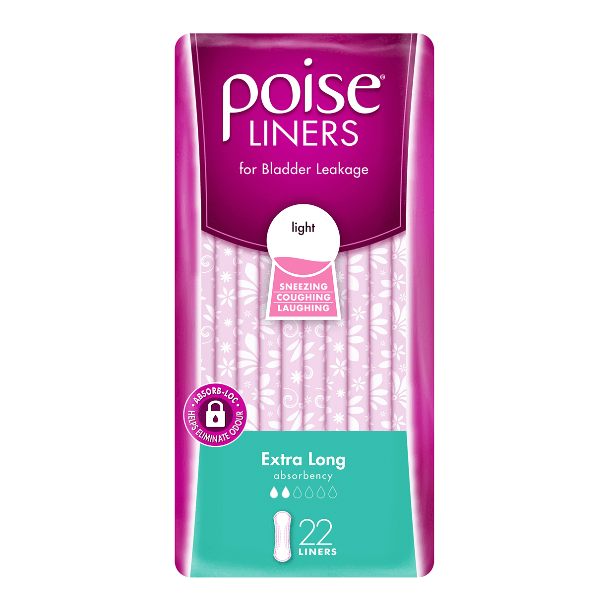 Poise Liners Extra Long 22 - Cutprice Online