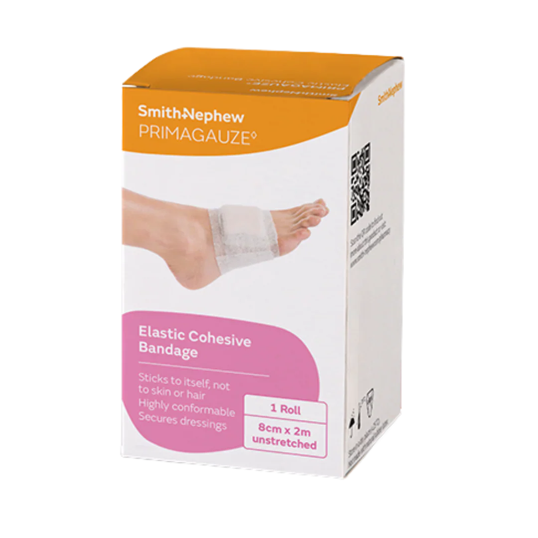 Primagauze Elastic Cohesive Bandage 8cm x 2m 1 Roll