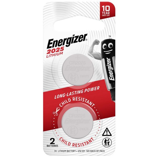 Energizer Batteries Lithium ECR 2025 Pack of 2 - Cutprice Online