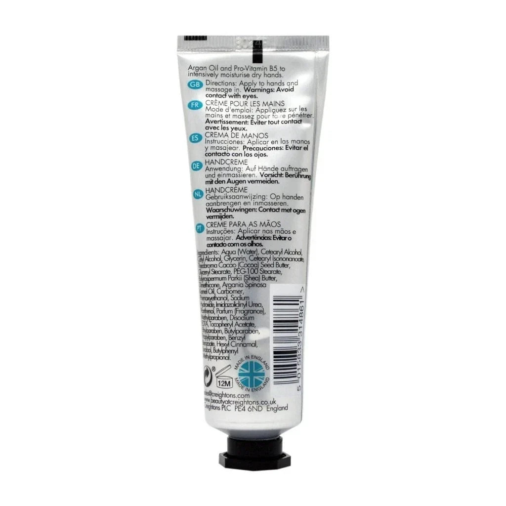 Creightons Argan Oil Intensive Hand Cream With Pro-vitamin B5 for Dry Hands 50ml