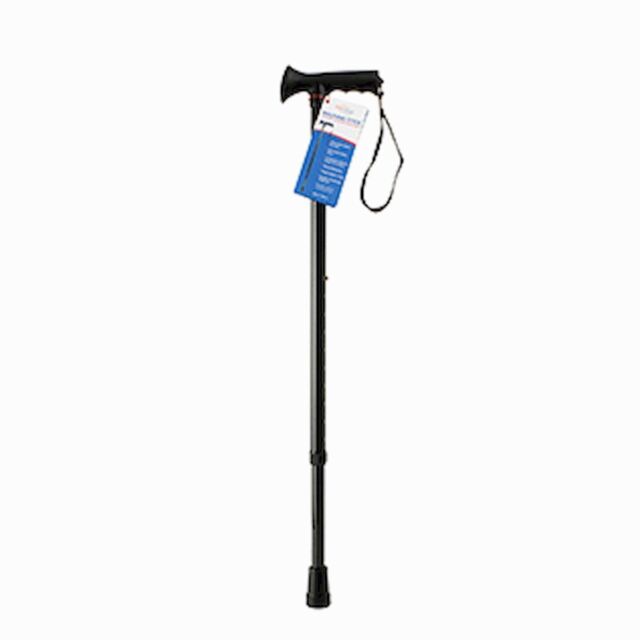 SurgiPack Walking Stick Adjustable Aluminium Black (1284) - Cutprice Online