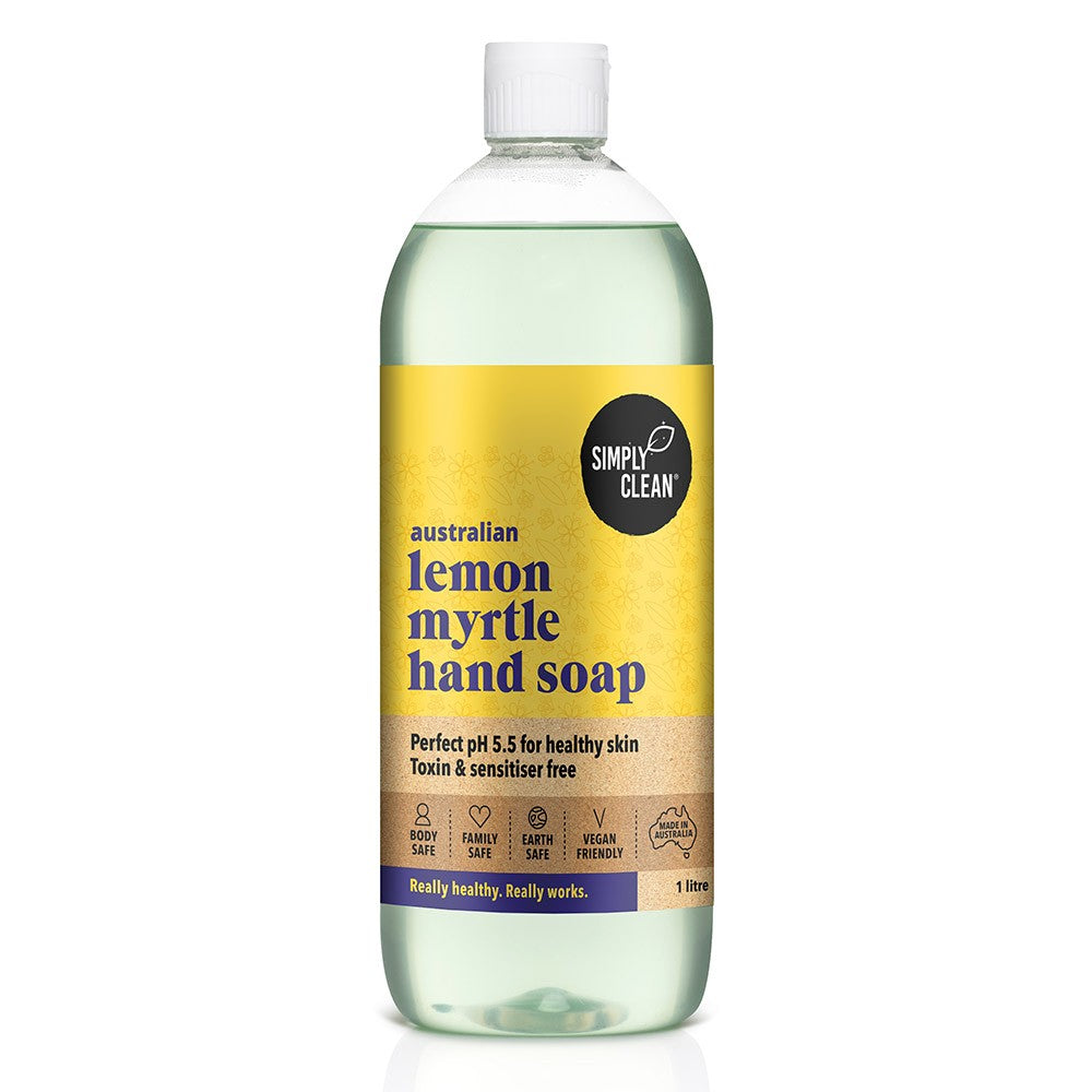 Simply Clean Lemon Myrtle Hand Soap 1L - Cutprice Online