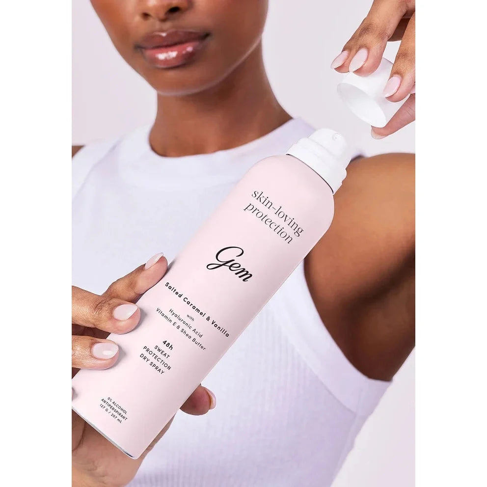 Gem Skin-Loving Salted Caramel and Vanilla Deodorant Spray 127g