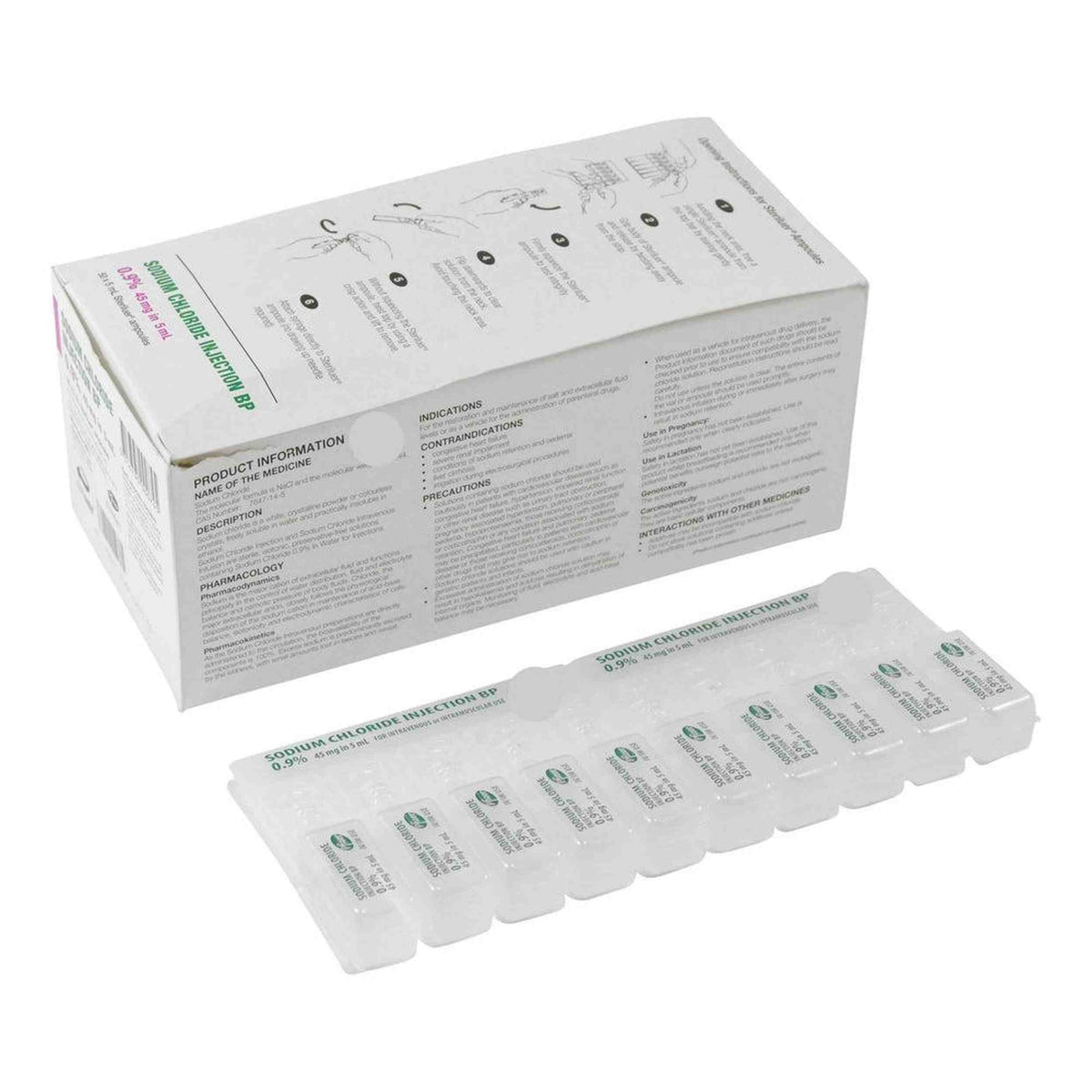 Sodium Chloride for Injection 0.9% 5ml Box (50)
