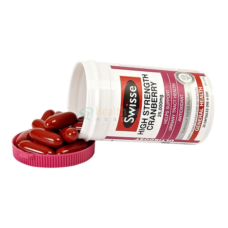 SWISSE Ultiboost High Strength Cranberry 25,000mg 30 Capsules - Cutprice Online
