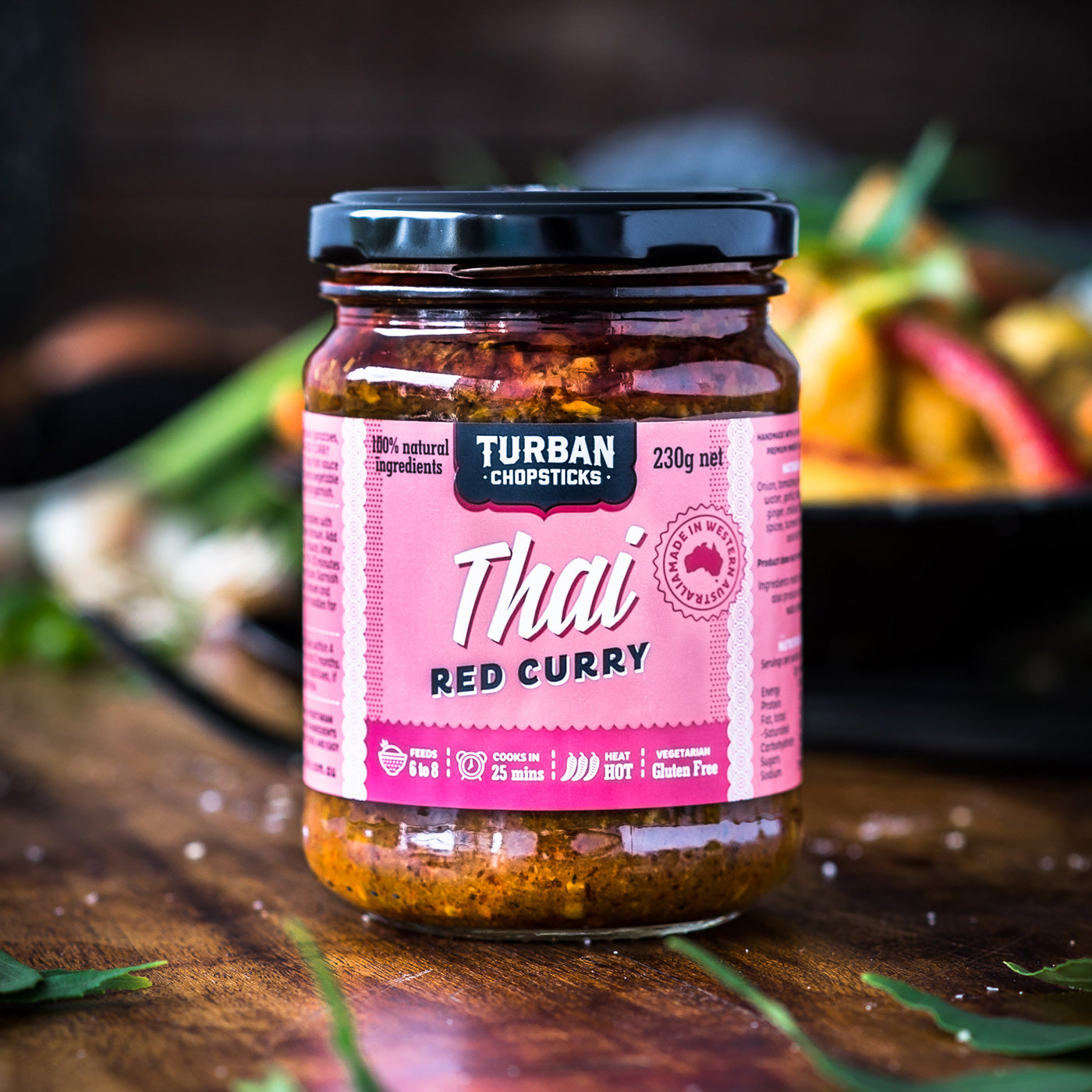 TURBAN CHOPSTICKS Curry Paste Thai Red Curry 230g - Cutprice Online