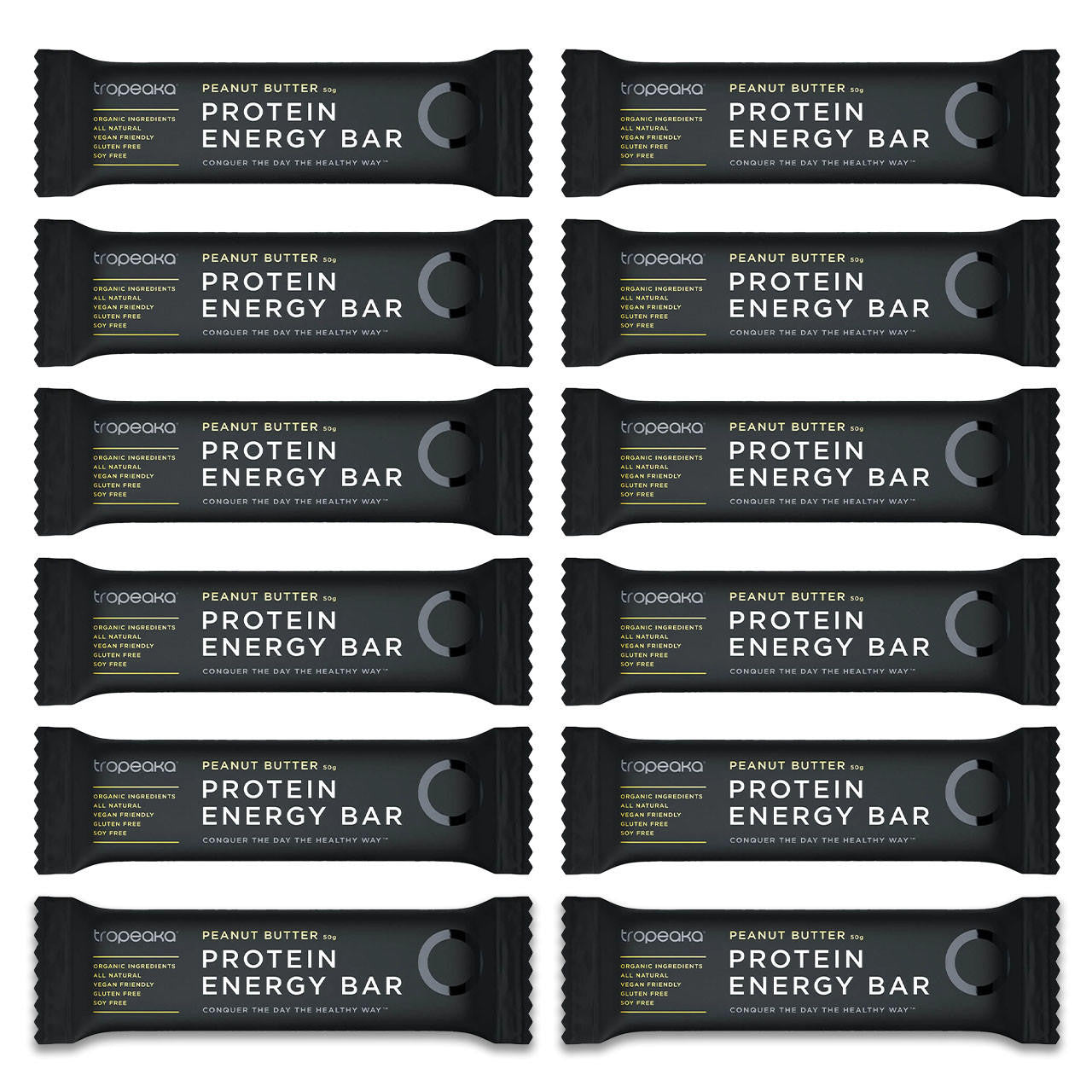 Tropeaka Protein Energy Bar Peanut Butt 50g (Pack of 12) - Cutprice Online